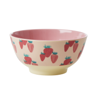 Strawberry Print Melamine Bowl By Rice DK
